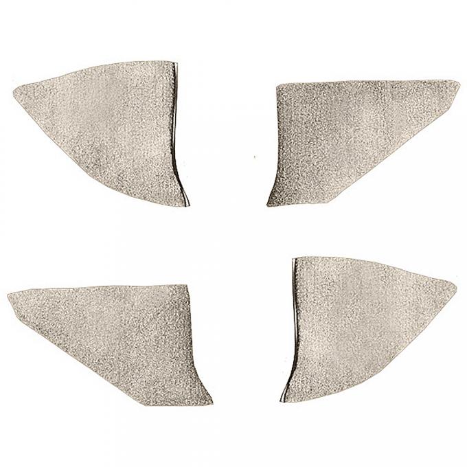 OER 1973-91 Chevrolet/GMC Truck, Carpet Kick Panel Inserts w/o Cardboard, Cutpile, Silver T1549168