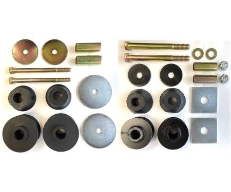 OER 1967-72 Chevrolet, GMC 1/2 Ton, 2wd, Cab Mounting Bushing and Hardware Set, Reproduction T71290