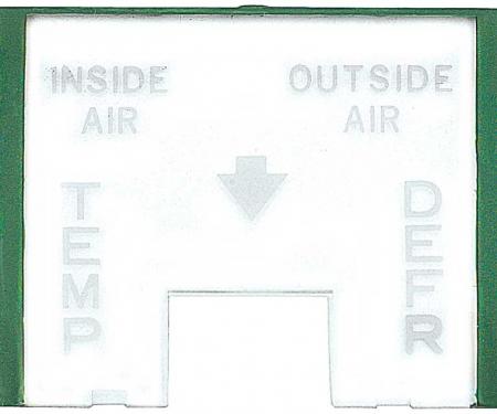 OER 1955-59 Chevrolet, Deluxe Heater Control Lens CX1105