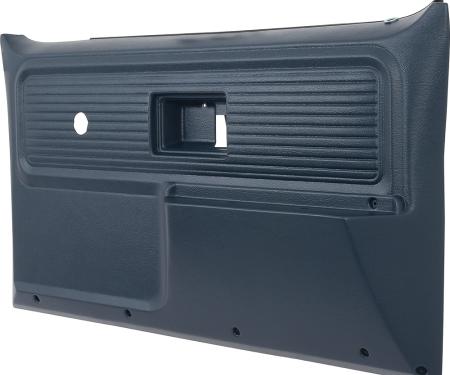 OER 1977-80 Chevrolet/GMC Truck, Blazer, Jimmy, Suburban, Front Door Panels, Custom, Custom Deluxe, Cheyenne Style, Blue TL310602