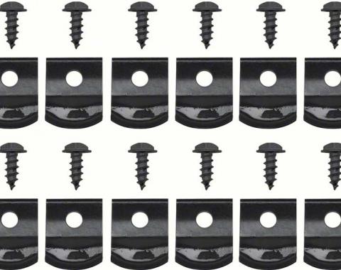 OER Rocker Molding Clip Set With Screws (12) *R13956